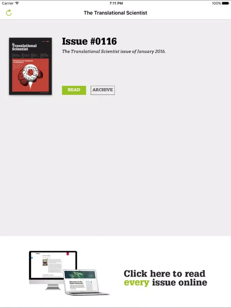The Translational Scientist iPad  سکرین شاٹس