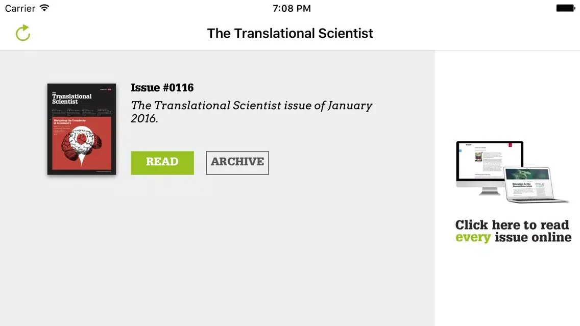 The Translational Scientist سکرین شاٹس