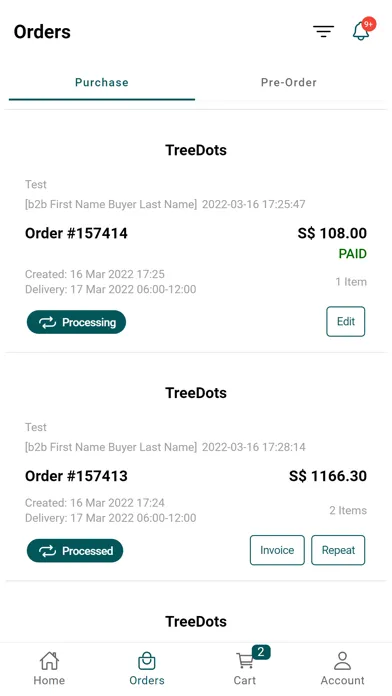 Скриншоты TreeDots for Merchants
