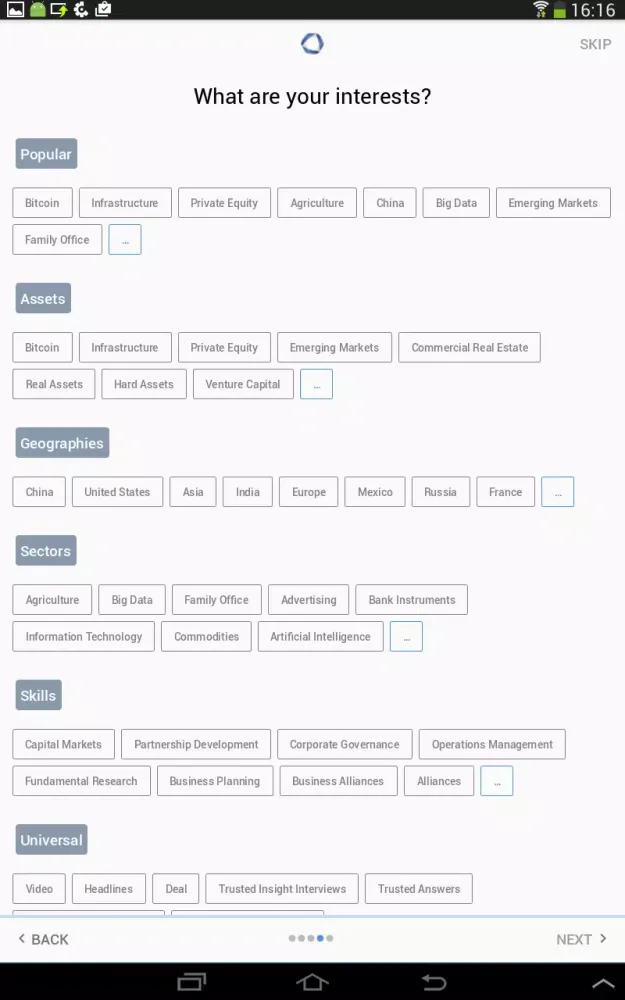 Screenshot di Trusted Insight