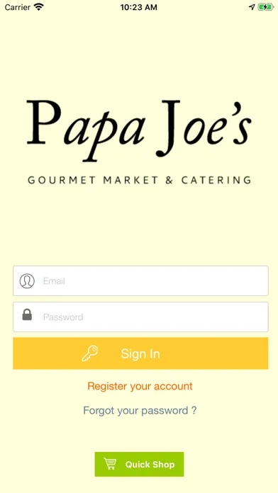 Ảnh chụp màn hình của Papa Joe's Gourmet Market