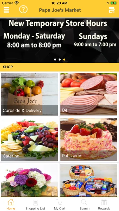 Ảnh chụp màn hình của Papa Joe's Gourmet Market
