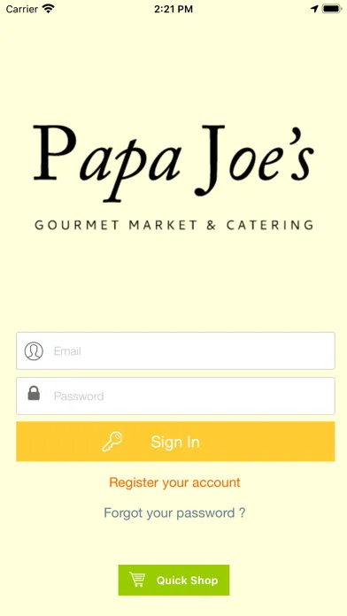 Ảnh chụp màn hình của Papa Joe's Gourmet Market