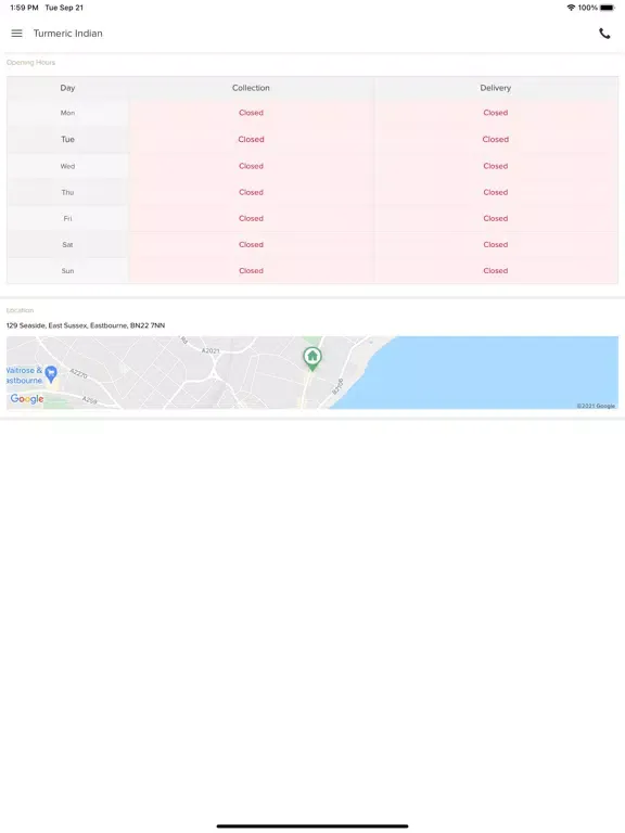 Turmeric Indian iPad  Screenshots