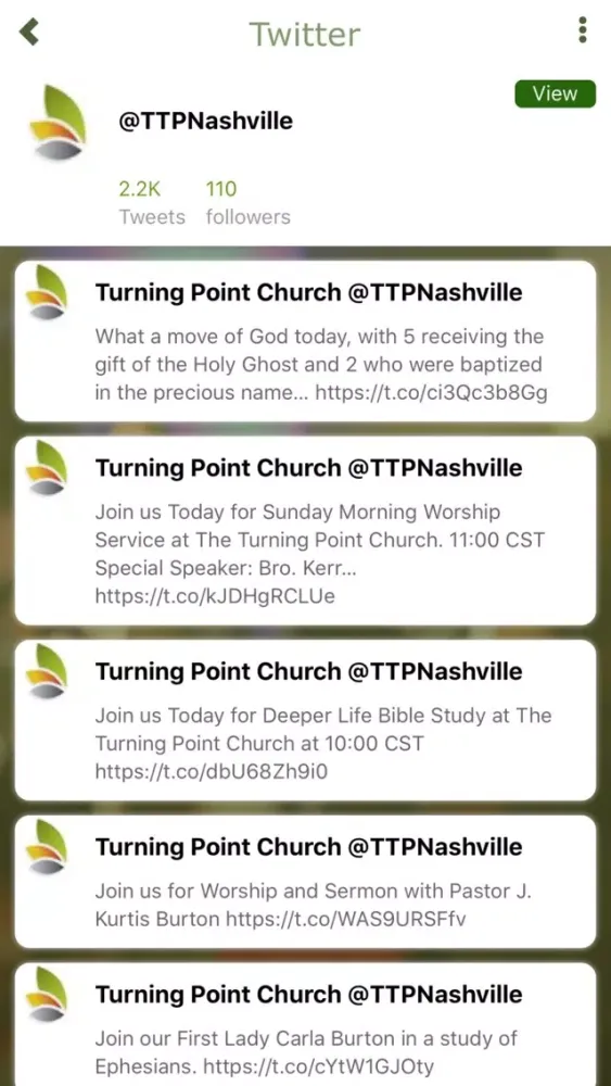 Captures d'écran de The Turning Point Church