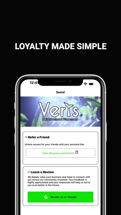 Ảnh chụp màn hình của Verts Neighborhood Dispensary