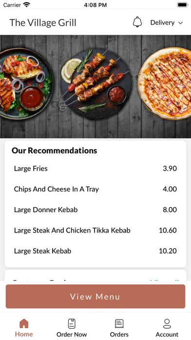 The Village Grill. 스크린샷