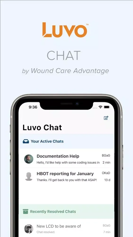 Tangkapan skrin Luvo Chat
