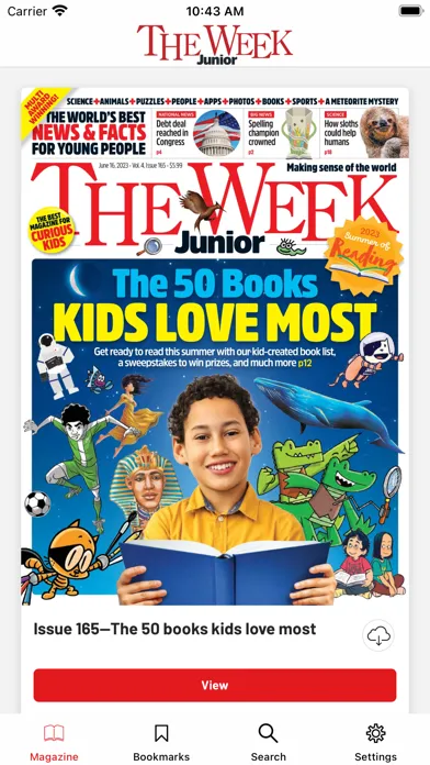 Tangkapan layar The Week Junior US