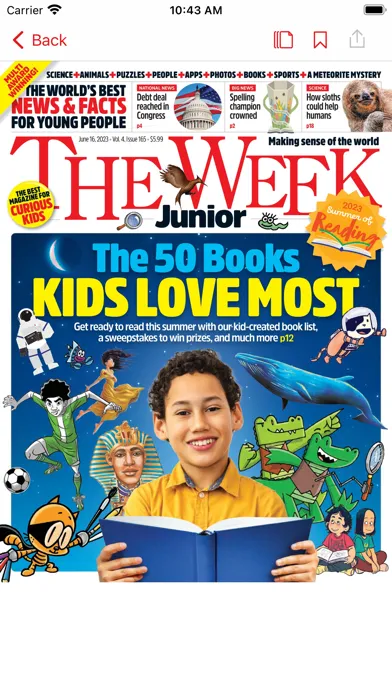 Tangkapan layar The Week Junior US