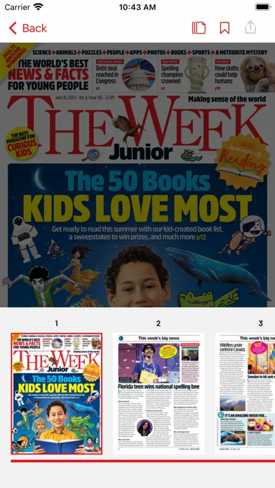 Tangkapan layar The Week Junior US