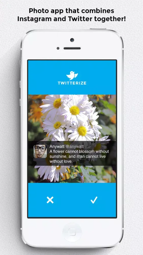 Twitterize Lite : Put words on pictures for Instagram, Twitter, and Facebook স্ক্রিনশট