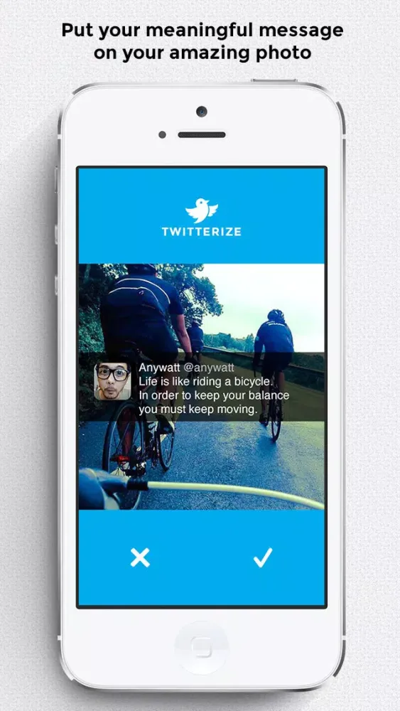 Twitterize Lite : Put words on pictures for Instagram, Twitter, and Facebook স্ক্রিনশট
