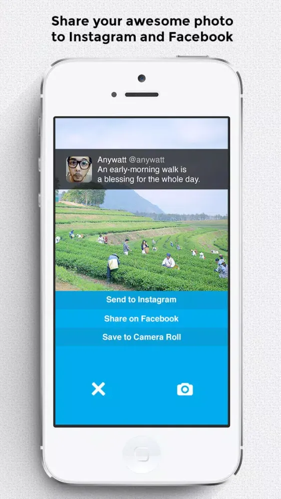 Twitterize Lite : Put words on pictures for Instagram, Twitter, and Facebook স্ক্রিনশট