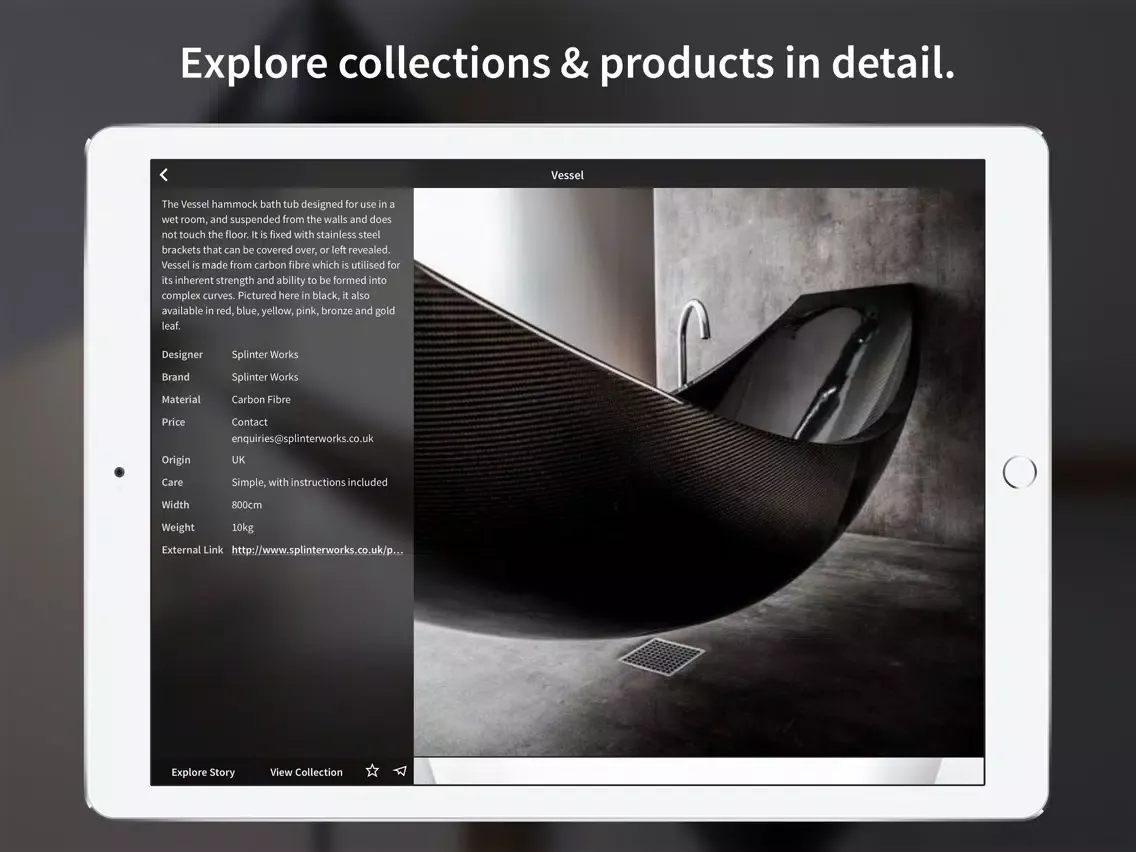 In The Window™ - The social experience of design stories and collections. iPad 應用截圖