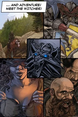 The Witcher 2 Interactive Comic Book سکرین شاٹس