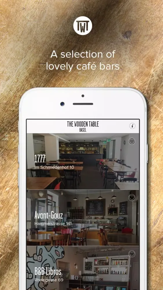 Lovely café bars in Basel – The Wooden Table سکرین شاٹس