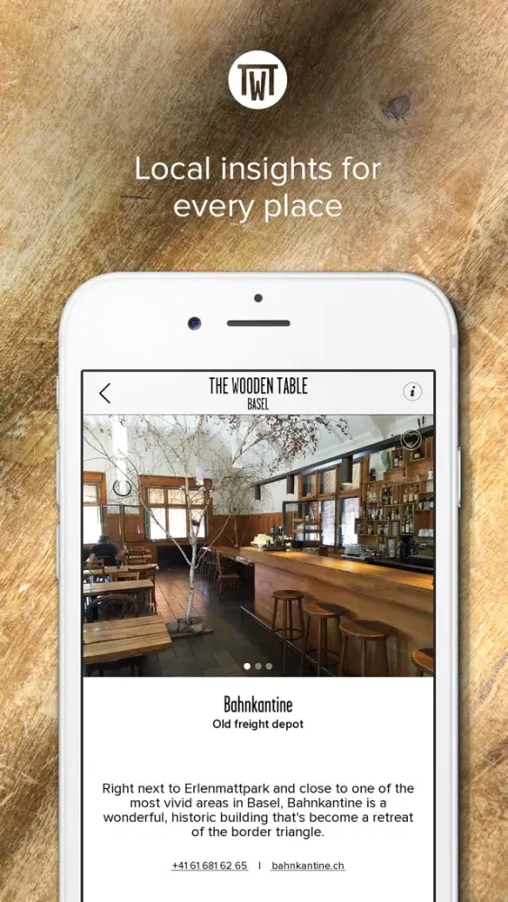 Lovely café bars in Basel – The Wooden Table سکرین شاٹس