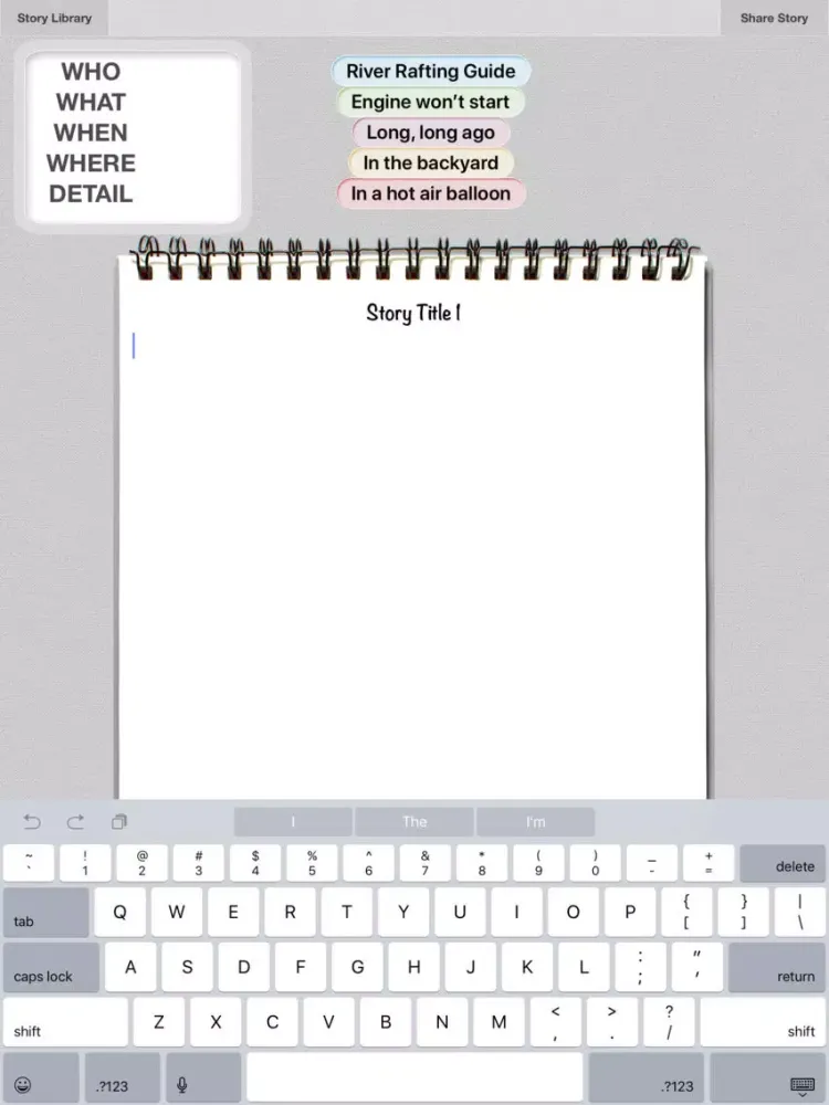 Zrzuty ekranu Stories On Stix iPad 