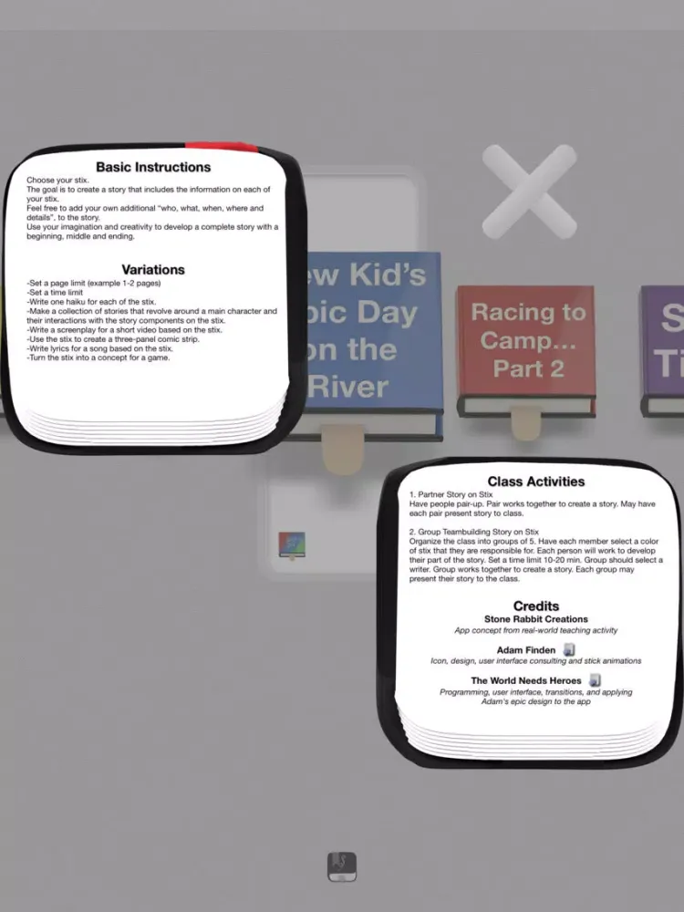 Zrzuty ekranu Stories On Stix iPad 