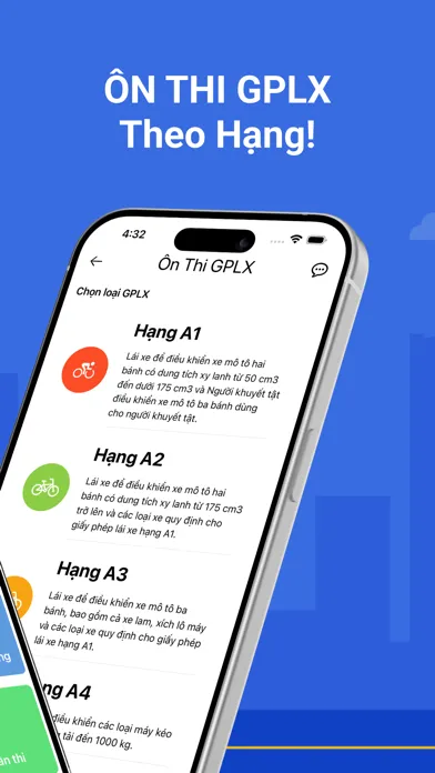 Tangkapan layar Ôn Thi GPLX năm 2024