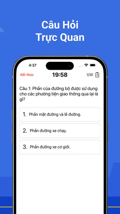 Tangkapan layar Ôn Thi GPLX năm 2024