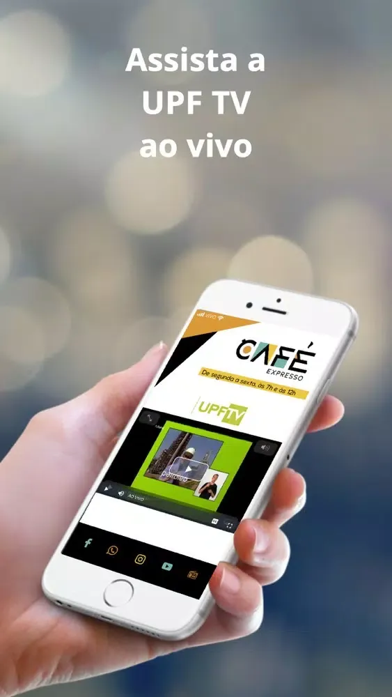 Capturas de tela do UPF TV