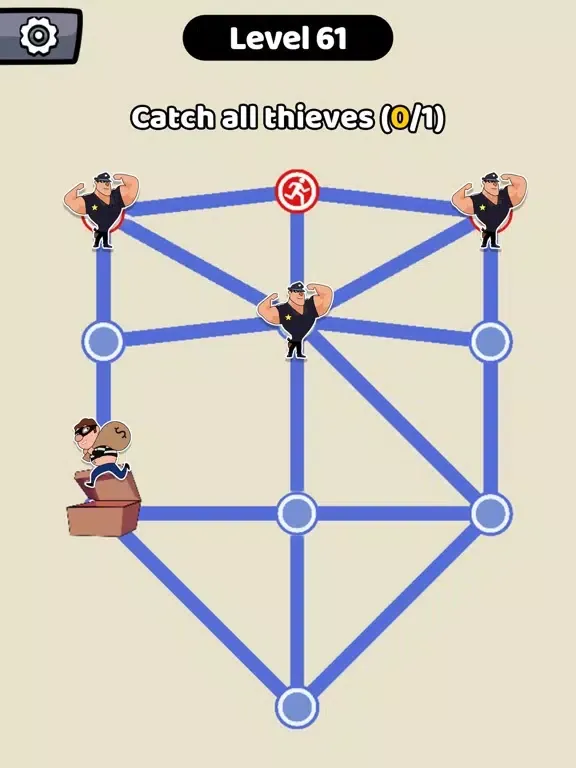Catch The Thief: Tricky Puzzle iPad  স্ক্রিনশট