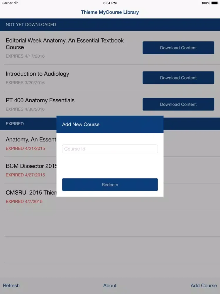 MyCourse Reader iPad  Screenshots