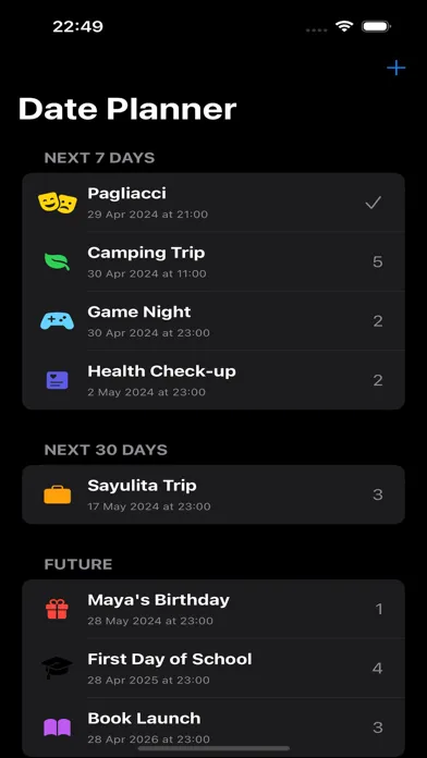 تصاویر PlanIt - Date & Goal Tracker