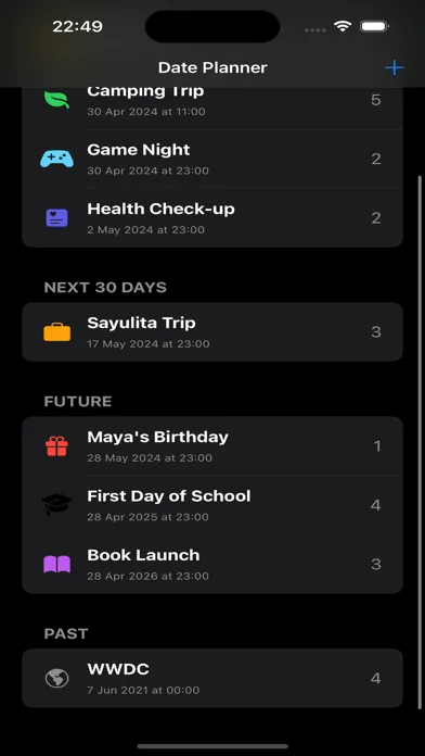 تصاویر PlanIt - Date & Goal Tracker