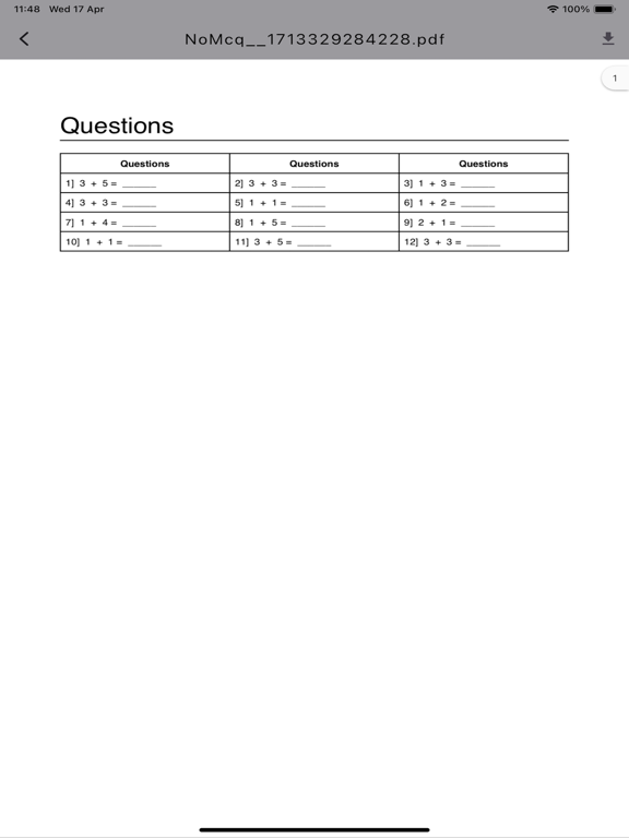 Math Master: Quiz & PDF iPad 应用截图