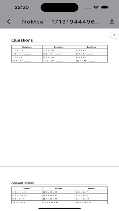 Zrzuty ekranu Math Master: Quiz & PDF