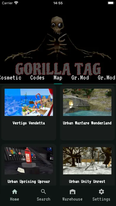 Ảnh chụp màn hình của Gtag mods for Gorilla Tag