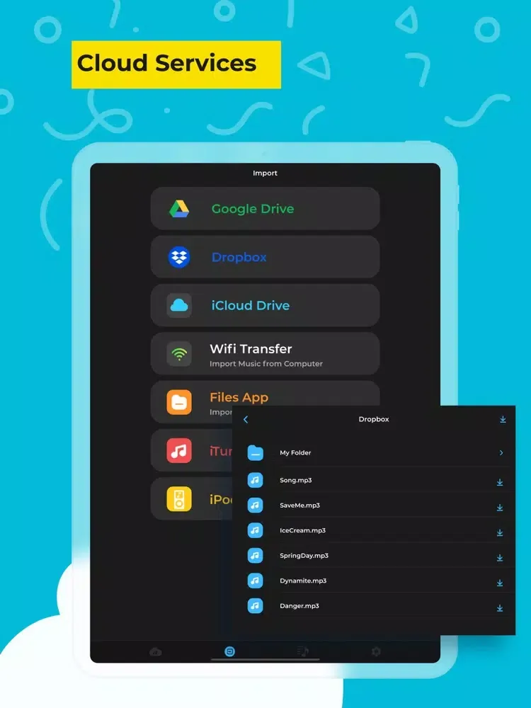 Offline Music - Cloud Music iPad  Ekran Görüntüleri