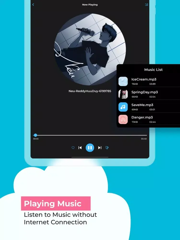 Offline Music - Cloud Music iPad  Ekran Görüntüleri