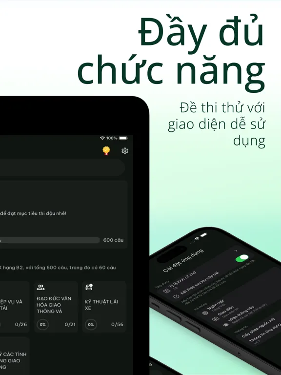 ภาพหน้าจอของ Ôn Thi Lái Xe - Ô Tô, Xe Máy iPad 