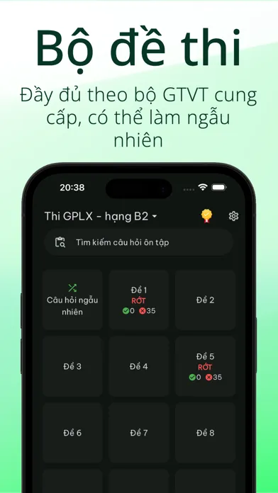 ภาพหน้าจอของ Ôn Thi Lái Xe - Ô Tô, Xe Máy
