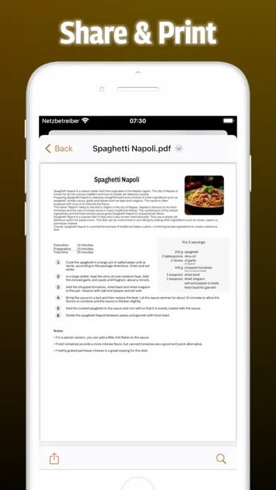 Tangkapan layar Recipe Keeper - Taste