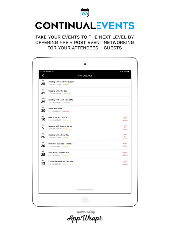 Continual iPad  سکرین شاٹس