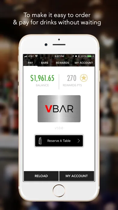 V-Bar - Order Bar Drinks Fast Screenshots