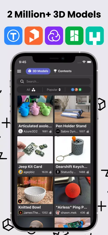 Скриншоты Thingiverse Printables | 3D GO