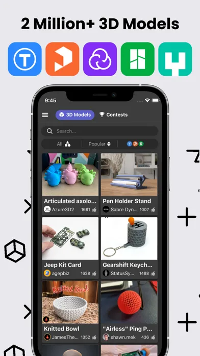 Capturas de pantalla de Thingiverse Printables | 3D GO