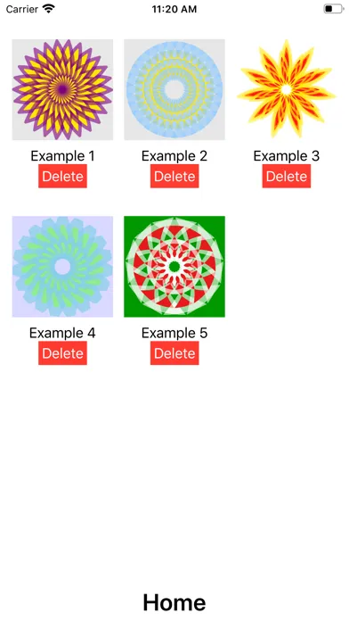 Tangkapan layar Flower Mandala Generator