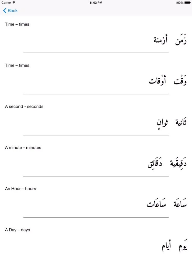 Arabic Tenses and verb Conjugations iPad  スクリーンショット