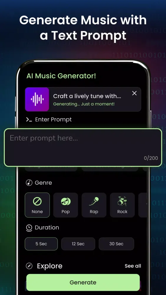 Screenshot di AI Tunes : Music & Cover Maker