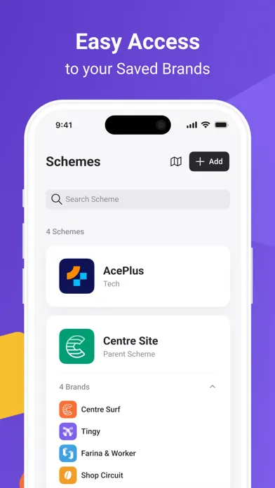 Capturas de tela do Loyalty Wallet (Loyale)
