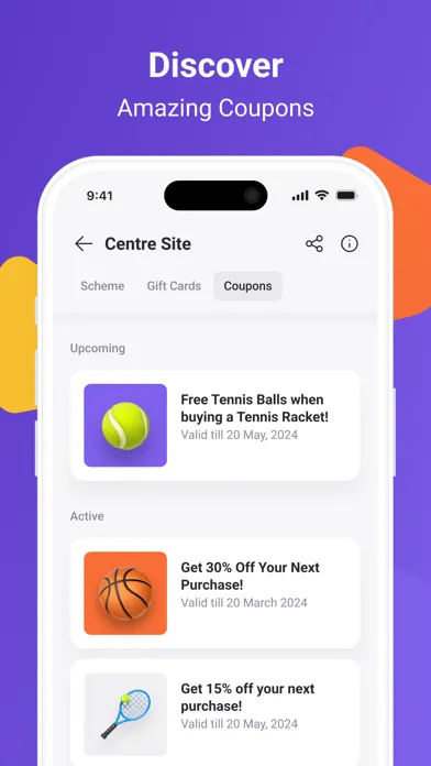 Capturas de tela do Loyalty Wallet (Loyale)