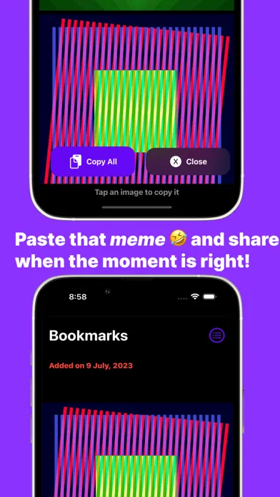 Captures d'écran de Bookmarks Reader