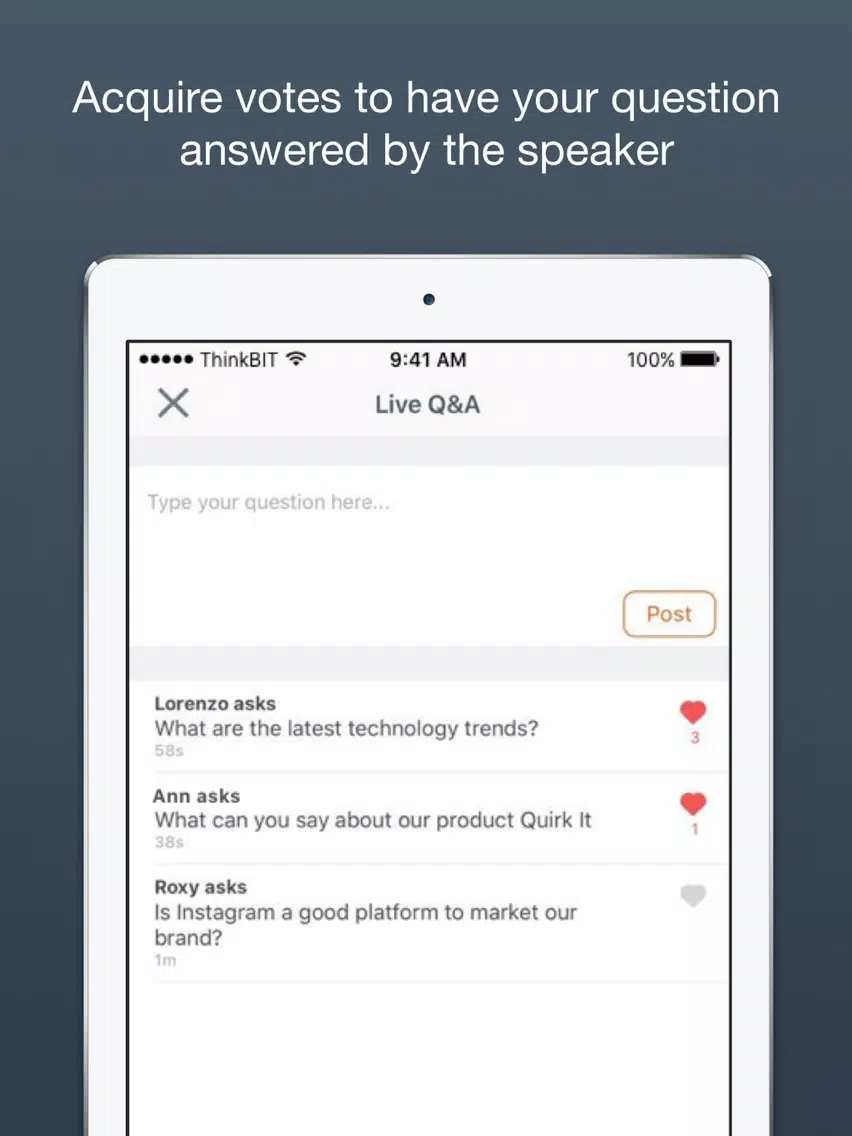 Zrzuty ekranu Rappler ThinkPH 2017 iPad 
